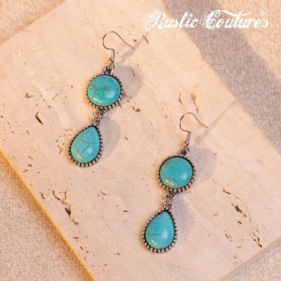 Rustic Couture's Western Necklace Earrings Jewelry Set for Women - Picture 6 of 7